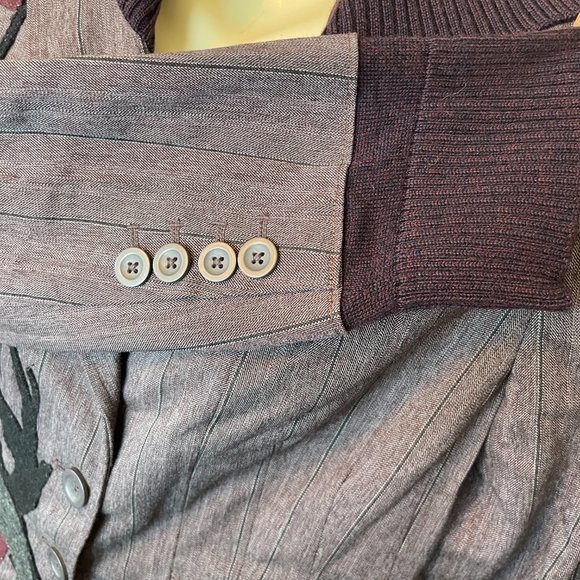 Vintage Bella Sisters Embroidered Wool Blend Hoodie Jacket Junior Med / Adult XS - Picture 5 of 6